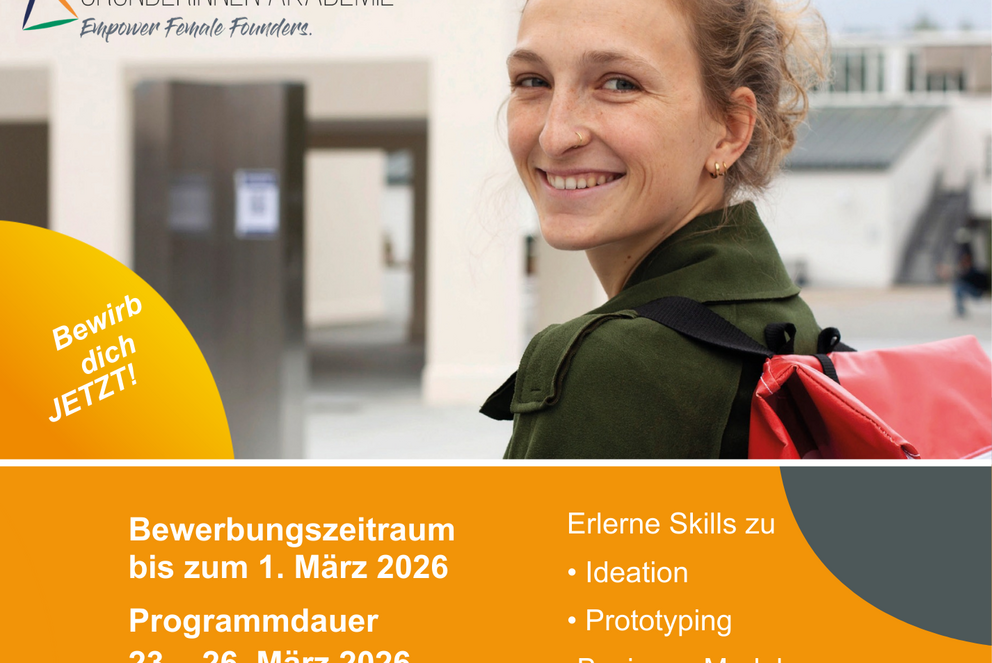 Plakat Gr&uuml;nderinnen Akademie 2026