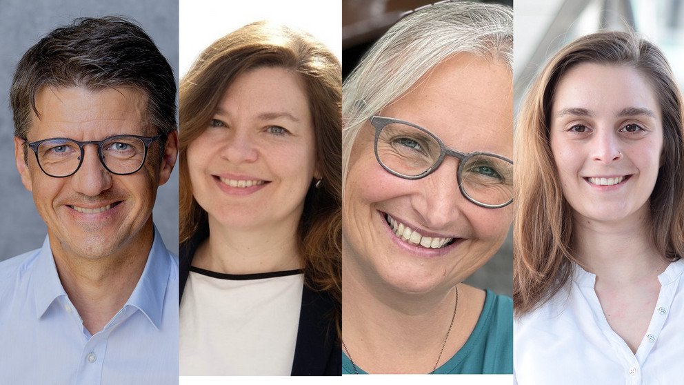 Prof. Bleyer, Frau Mei&szlig;ner, Frau Hackenfort, Frau Rahimy
